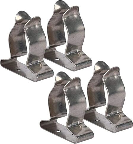 Amarine Made 4 Pack of Stainless Steel Boat Hook Spring Clamp Holder Bracket Clip, Marine Spring Clip (9823S: I.d. 5/8" to 1") in Saudi Arabia