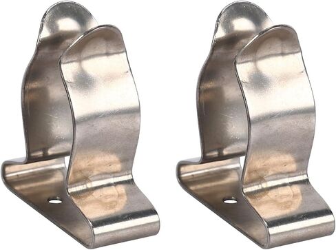 Amarine Made 4 Pack of Stainless Steel Boat Hook Spring Clamp Holder Bracket Clip, Marine Spring Clip (9823S: I.d. 5/8" to 1") in Saudi Arabia