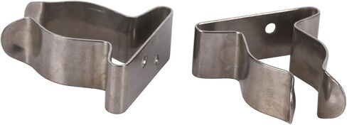 Amarine Made 4 Pack of Stainless Steel Boat Hook Spring Clamp Holder Bracket Clip, Marine Spring Clip (9823S: I.d. 5/8" to 1") in Saudi Arabia