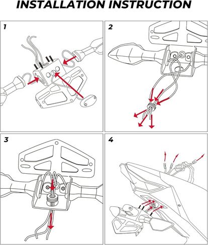 KEMIMOTO متوافق مع 2022 Ninja 400 Fender Eliminator Z400 لوحة ترخيص متوافقة مع Ninja 400 Z400 2023 2022 2021 2020 2019 2018 in Kuwait