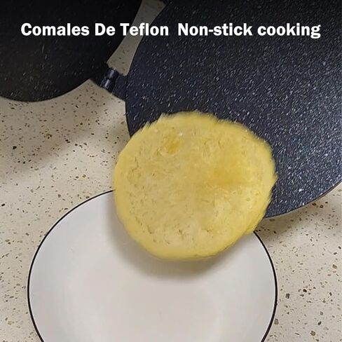 برينسا بارا تورتيلا دي هارينا، 7.5 بوصة كوماليس بارا لا استوفا دي تيفلون تورتيليرا ميكسيكاناس بارا هاسر تورتيلا تشاباتي دي مايز واي روتي، موقد علوي، صانع كويساديلا، ضغط وطباخ حديد الزهر in Kuwait