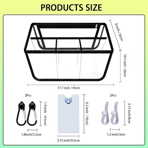 6Pcs Clear Beach Bag Organizer Original Accessories for Bogg Bag X Large Storage Bag, with Insert Phone Holder Carabiner key for BOGG BAG Accessories Organizing Your Bag and Divide Space in Saudi Arabia