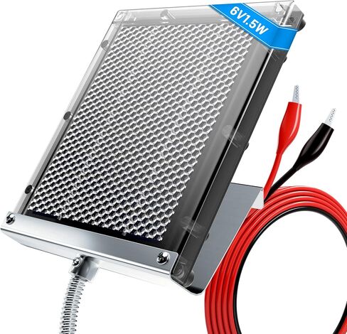 POWOXI Solar Panel for Deer Feeder 6V 1.5W Waterproof Solar Battery Charger with Mounting Bracket Alligator Clip Feeder Solar Panel 6 Volt Solar Panel in Kuwait