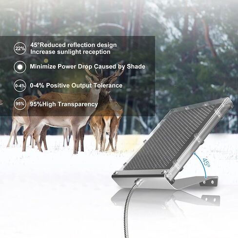 POWOXI Solar Panel for Deer Feeder 6V 1.5W Waterproof Solar Battery Charger with Mounting Bracket Alligator Clip Feeder Solar Panel 6 Volt Solar Panel in Kuwait