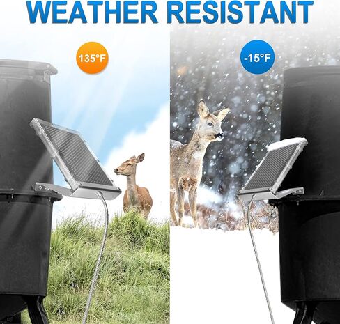 POWOXI Solar Panel for Deer Feeder 6V 1.5W Waterproof Solar Battery Charger with Mounting Bracket Alligator Clip Feeder Solar Panel 6 Volt Solar Panel in Kuwait