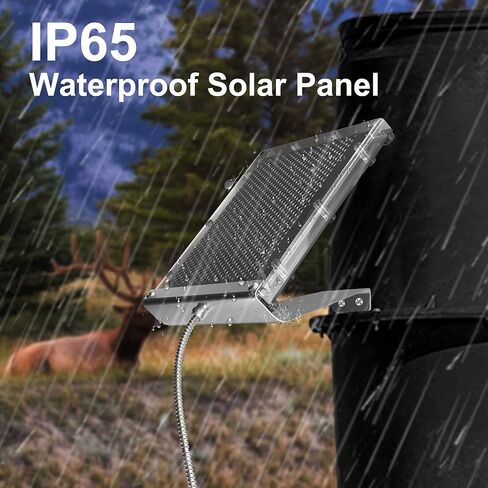 POWOXI Solar Panel for Deer Feeder 6V 1.5W Waterproof Solar Battery Charger with Mounting Bracket Alligator Clip Feeder Solar Panel 6 Volt Solar Panel in Kuwait