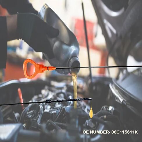 ‎06C115611K مقياس زيت المحرك مناسب لـ 2002-2005 لـ Audi A4 2002-2006 لـ Audi A4 Quattro 2002-2004 لـ Audi A6 2002-2004 لـ Audi A6 Quattro in Kuwait