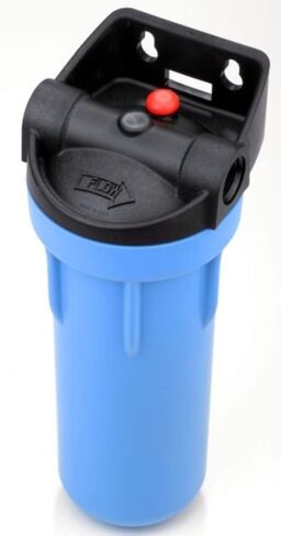 Pentair Pentek 150566 3G غطاء فلتر قياسي، 3/4 بوصة NPT #10 غطاء فلتر مياه شفاف مع غطاء دعامة متكامل وزر تخفيف الضغط، 10 بوصة، أزرق/شفاف in Kuwait