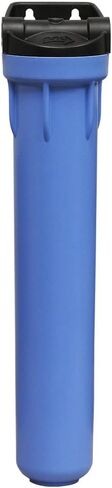 Pentair Pentek 150566 3G Standard Filter Housing, 3/4" NPT #10 Clear Water Filter Housing with Integral Bracket Cap and Pressure Relief Button, 10-Inch, Blue/Clear in Saudi Arabia