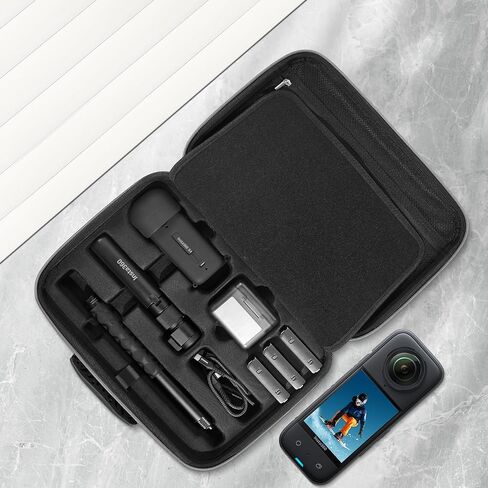 حقيبة حمل CYNOVA Insta 360 X4 لملحقات Insta 360 X4، حقيبة سفر Insta 360 X4 صلبة متوافقة مع مجموعة ملحقات Insta360 X4 in Kuwait