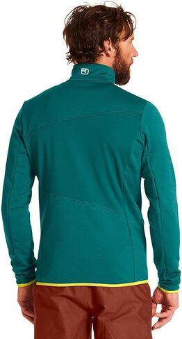 Ortovox Men’s Fleece Grid Jacket, High Alpine Jacket, Merino Wool for Skiing in Saudi Arabia