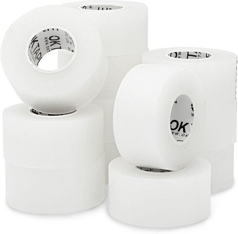 OK TAPE OKPore Transparent Surgical Tape, First-Aid Medical Hypoallergenic Tape, Latex Free, Pack of 12 Rolls, Size: 1“*10yds in Saudi Arabia