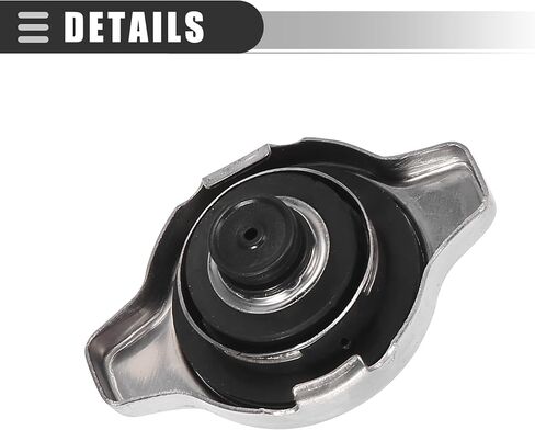 Motoforti Radiator Coolant Recovery Cap Radiator Cap,for Acura MDX 2007-2017,Metal,Silver Tone,Black in Saudi Arabia