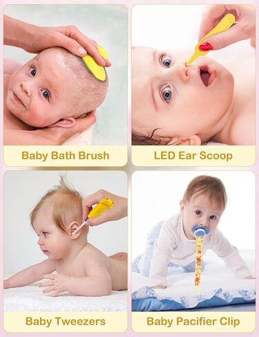 Baby Healthcare and Grooming Kit 15 in 1, Safe Baby Grooming Kit Newborn Girl Boy Essentials, Portable Baby Care Set Nursery Shower Gift for Infant Baby Registry Search (Blue) in Saudi Arabia