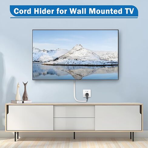 UOMTFAI Wall Cord Hider 390 Inch Wire Cover for Cords W0.59 H0.39in White in Saudi Arabia