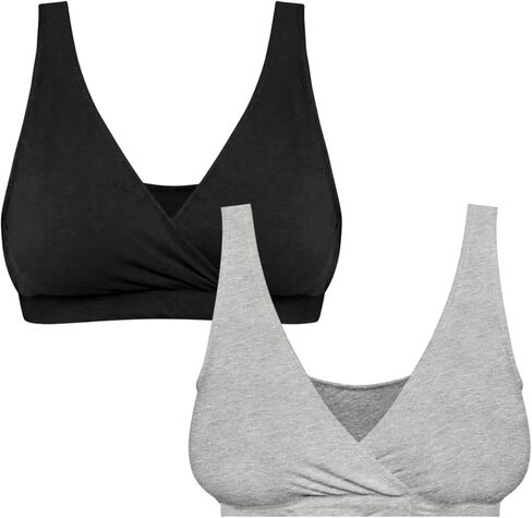 الأمومة الأمومة المرأة الناعمة القطن دنة التفاف الجبهة الأمومة والرضاعة النوم Bralette الصدرية S-3x in Kuwait