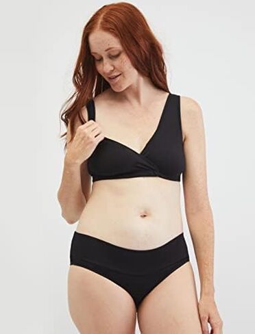 الأمومة الأمومة المرأة الناعمة القطن دنة التفاف الجبهة الأمومة والرضاعة النوم Bralette الصدرية S-3x in Kuwait