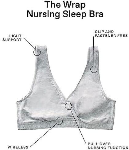 الأمومة الأمومة المرأة الناعمة القطن دنة التفاف الجبهة الأمومة والرضاعة النوم Bralette الصدرية S-3x in Kuwait