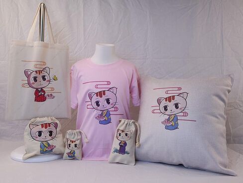 ورق نقل حراري للنسيج الخفيف، ورق نقل حراري نافث للحبر مقاس 8.5 بوصات و11 بوصة، حزمة العملاء 10 أوراق، بواسطة Unewprint (8.3 بوصات و11.7 بوصة) in Kuwait