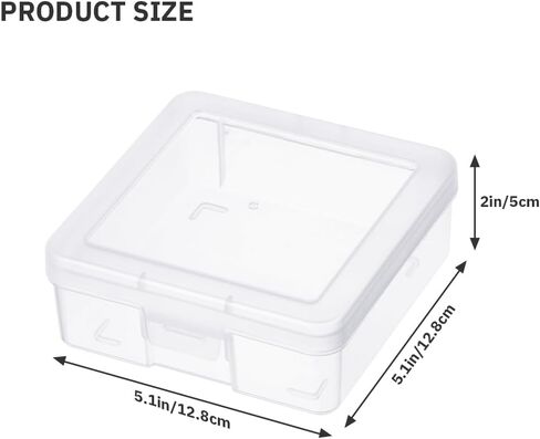Organizing Container with Latching Lids,Stackable Plastic Empty Storage Boxes for Office,Lego,Crayon and Other Craft Projects (18 Pack-Clear) in Saudi Arabia