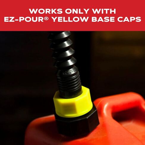مجموعة محول علب الغاز EZ-Pour A1 Chilton (عبوة من 1) - استبدال فوهة غاز Chilton، تمنع الانسكابات، فوهة علبة الغاز وفوهة جيري in Kuwait