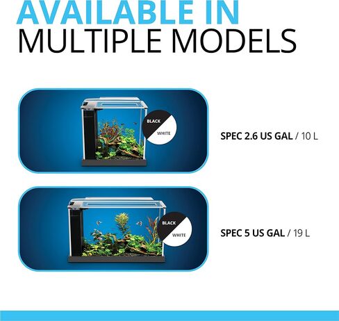 مجموعة حوض السمك فلوفال SPEC III، حوض السمك مع إضاءة LED ونظام ترشيح 3 مراحل، 2.6 جالون، أبيض، 10517A1 in Kuwait