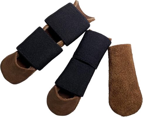Thumb and Finger Guards (3 Pieces), Comfortable Protection for Fingers, Full Grain Leather, Handmade Carpenter Carving Accessories, Bourbon Brown in Saudi Arabia