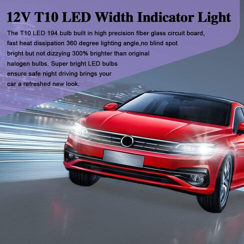 12 فولت سيارة T10 LED ضوء المكونات في فقاعة، T10 مصباح كهربائي صغير COB ضوء داخلي، 12 فولت لمبة صغيرة سيارة قراءة ضوء مناسبة للضوء الداخلي للسيارة، ضوء علامة جانبية، ضوء الباب، ضوء الجذع in Kuwait
