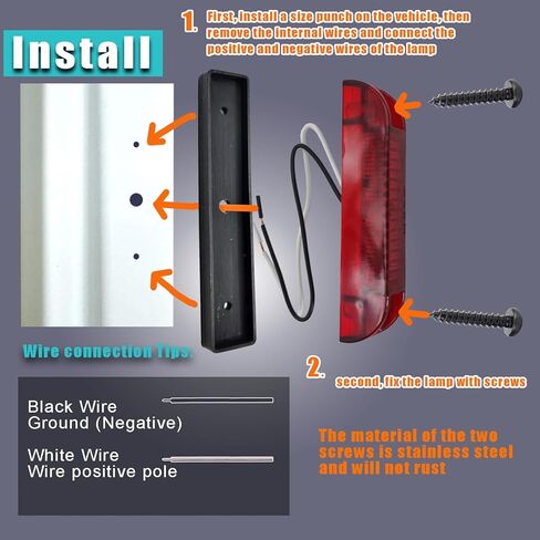 7 قطعة أضواء علامة LED العنبر + 7 قطعة أضواء LED الحمراء للشاحنات والمقطورات RV سيارة حافلة القوارب البحرية 12 فولت أضواء جانبية led in Kuwait