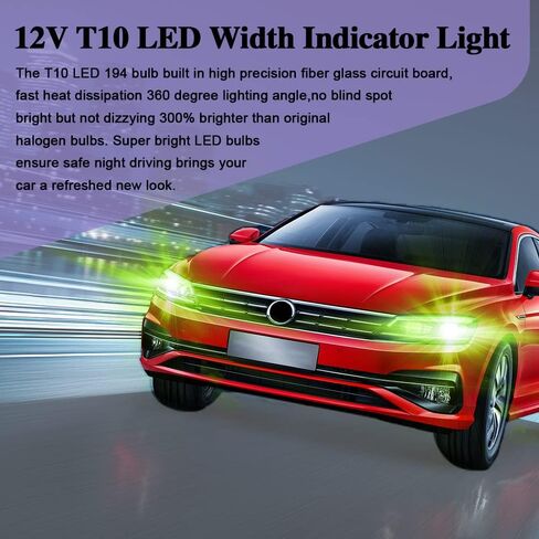 12 فولت سيارة T10 LED ضوء المكونات في فقاعة، T10 مصباح كهربائي صغير COB ضوء داخلي، 12 فولت لمبة صغيرة سيارة قراءة ضوء مناسبة للضوء الداخلي للسيارة، ضوء علامة جانبية، ضوء الباب، ضوء الجذع in Kuwait