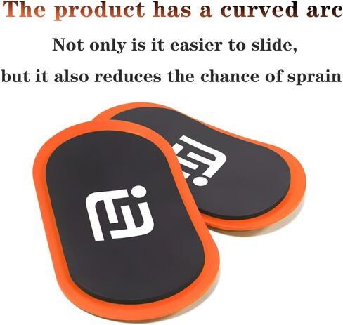 أقراص منزلقة برتقالية اللون، مزلقات أساسية، تستخدم بسلاسة على معدات تمرين أرضية السجاد in Kuwait
