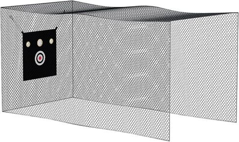 شبكة قفص مضرب البيسبول، شبكة قفص ضرب الكرة اللينة للبيسبول مع قطعة قماش مستهدفة، شبكة تدريب ضرب الكرة اللينة شديدة التحمل، شبكة حواجز رياضية للتدريب in Kuwait