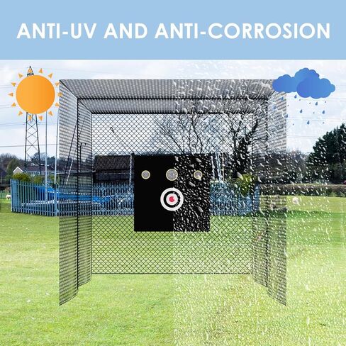 شبكة قفص مضرب البيسبول، شبكة قفص ضرب الكرة اللينة للبيسبول مع قطعة قماش مستهدفة، شبكة تدريب ضرب الكرة اللينة شديدة التحمل، شبكة حواجز رياضية للتدريب in Kuwait