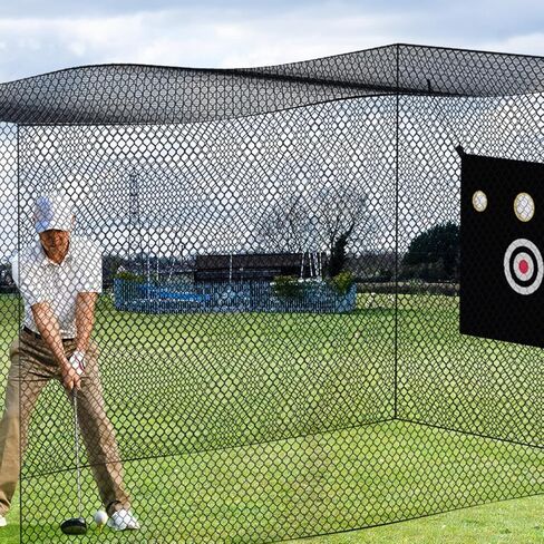 شبكة قفص مضرب البيسبول، شبكة قفص ضرب الكرة اللينة للبيسبول مع قطعة قماش مستهدفة، شبكة تدريب ضرب الكرة اللينة شديدة التحمل، شبكة حواجز رياضية للتدريب in Kuwait