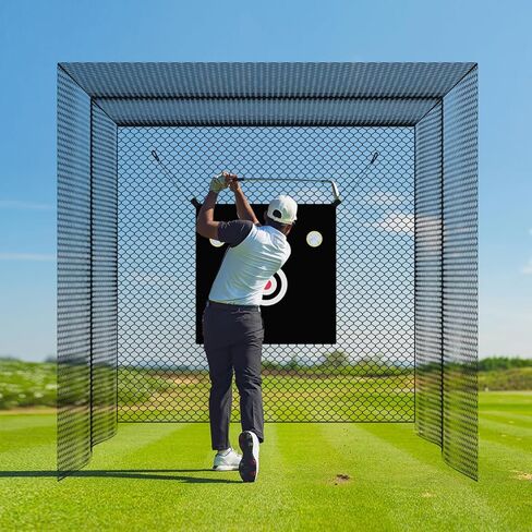 شبكة قفص مضرب البيسبول، شبكة قفص ضرب الكرة اللينة للبيسبول مع قطعة قماش مستهدفة، شبكة تدريب ضرب الكرة اللينة شديدة التحمل، شبكة حواجز رياضية للتدريب in Kuwait