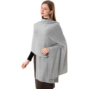 100% Cashmere Wrap Warm Soft Knitted Scarf Stole for Women Airplane Travel Blanket 87x28 in Extra Large Pashmina in Saudi Arabia