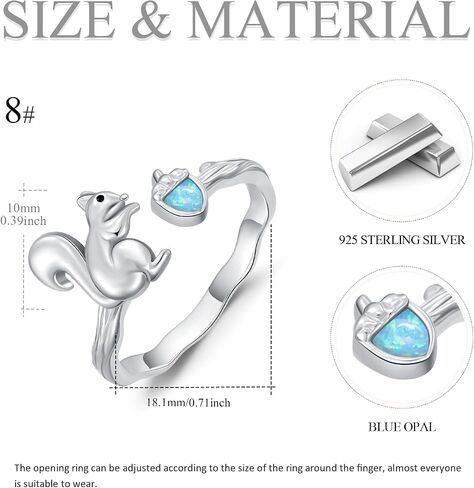 OHAYOO Dog Paw Print Ring for Women 925Sterling Silver Paw Print Moonstone Open Ring Adjustable Pet Puppy Paw Ring Jewelry for Women in Saudi Arabia