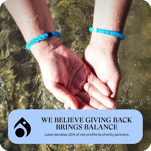 Lokai Bead Bracelets for Women & Men, The Cause Collection - Support Breast Cancer, Diabetes, Autism, & Alzheimer's Awareness - Animal Rescue & Mental Health Awareness Silicone Beaded Bracelet in Kuwait