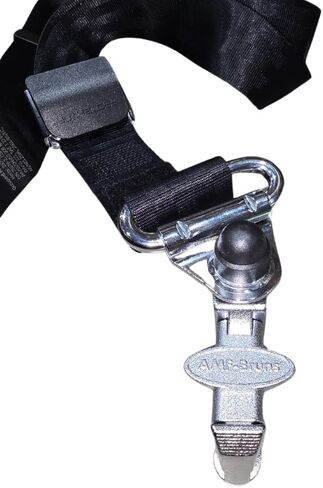 AMF Bruns H450226-1010 حزام كتف ثابت-حزام أسود مع تركيبات L-track-متوافقة مع أحزمة LAP AMF Bruns ، يحل محل H350226-1010 in Saudi Arabia