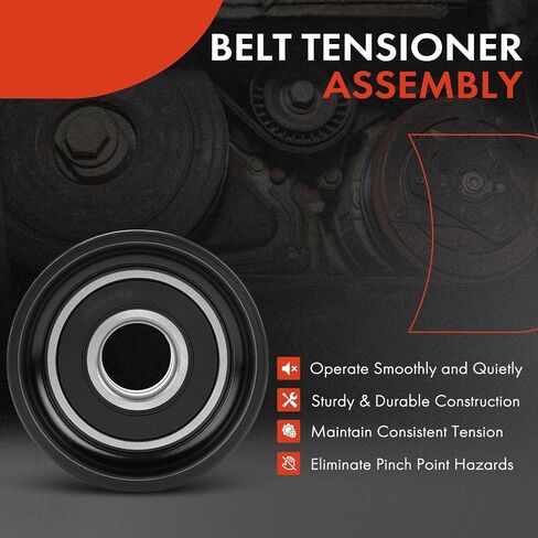 A-Premium Belt Idler Idler Pulley متوافقة مع Volvo VAH 2011-2019 ، VHD 2004-2008/2011-2020 ، VN 2004 ، VNL 2004-2009/2013 ، VNM 2004-2008/2013 ، VT 2006-2009 & Mack Granite 2018/2020-2023 ، GU7 ، GU8 ، in Saudi Arabia