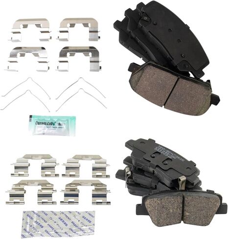 TRQ Brake Pads Ceramic Compatible with 2017-2019 Kia Cadenza in Saudi Arabia