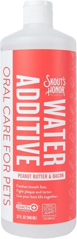 SKOUT'S HONOR: Oral Care Water Additive for Dogs & Cats - Peanut Butter & Bacon 32oz in Saudi Arabia