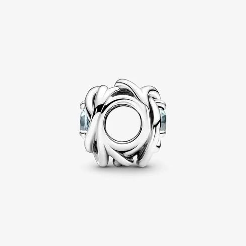 Pandora September Blue Eternity Circle Charm Bracelet Charm Moments Bracelets - Stunning Women's Jewelry - Gift for Women - Made with Sterling Silver & Man-Made Crystal, With Gift Box in Saudi Arabia
