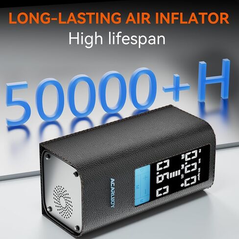 تضخم ضاغط الهواء المحمول - 150psi 6000mAh مضخة هواء اللاسلكي لإطارات السيارات ، 3x تضخم أسرع ، شاشة LCD ، تناسب دودج دارت (2013-2015) ، مضخة هواء الإطارات in Kuwait
