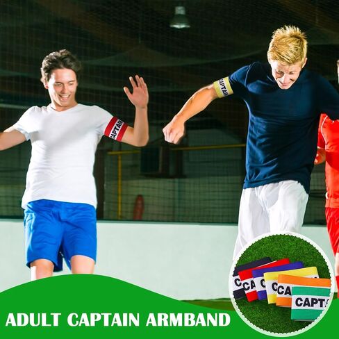 12 PCS Soccer Captain Armblics مرنة معصم معصم الكبار قائد فريق القائد القابل للتعديل in Saudi Arabia