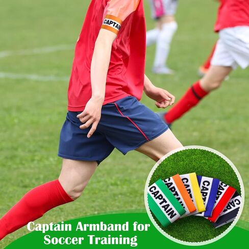 12 PCS Soccer Captain Armblics مرنة معصم معصم الكبار قائد فريق القائد القابل للتعديل in Saudi Arabia