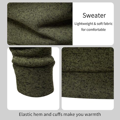 Mens Shawl Collar Pullover Sweater Slim Fit Casual Button Thermal Sweaters for Men,Casual Sweatershirt for Fall Winter in Saudi Arabia