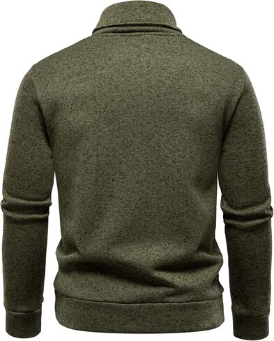 Mens Shawl Collar Pullover Sweater Slim Fit Casual Button Thermal Sweaters for Men,Casual Sweatershirt for Fall Winter in Saudi Arabia