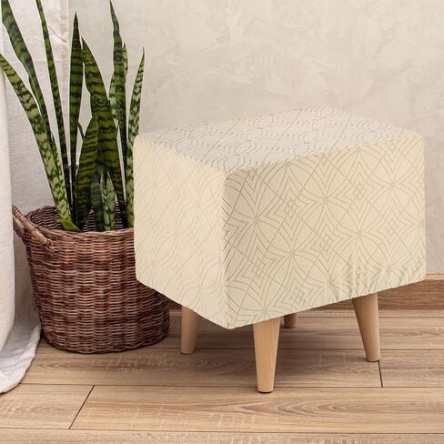 غلاف البراز Uxcell Foot Borts محكم Jacquard Rectangle مسدس القدمين في حامي القدمين في غرفة المعيش in Saudi Arabia
