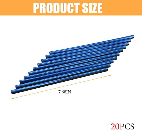 قطاع الديكور لمكيف الهواء ، 20pcs ، مخرج هواء هواء القابل للانحناء المرن ، وملحقات مزخرفة الصدفة الداخلية للسيارات ، متوافقة مع معظم المركبات (حمراء ثلج هش) in Kuwait